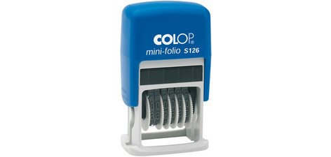 Tampon numéroteur Mini Dateur S126, 6 positions