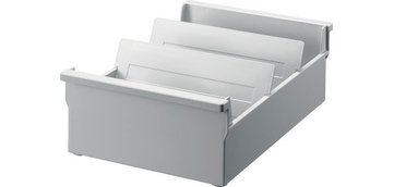 Bac à fiches 'the admin' A5 paysage, gris lumière