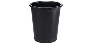 Durable Basic Wastepaper Basket, black