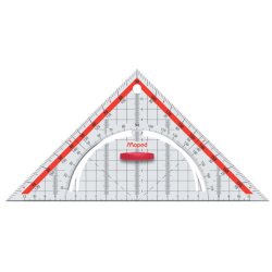 Equerre Géo Technic, hypoténuse: 260 mm, en plastique