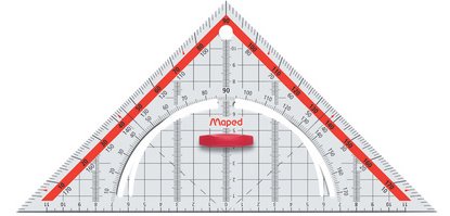 Equerre Géo Technic, hypoténuse: 260 mm, en plastique