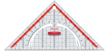 Equerre Géo Technic, hypoténuse: 260 mm, en plastique
