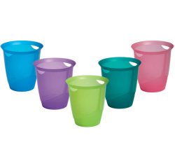 Corbeille à papier TREND, 16 litres, bleu