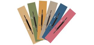 Relieur à lamelle, en carton manille