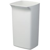 Poubelle DURABIN SQUARE 40, forme carrée, blanc