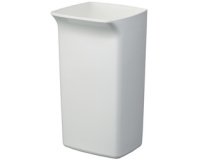 Poubelle DURABIN SQUARE 40, forme carrée, blanc