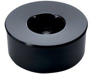 Cendrier KULAN, rond avec couvercle, noir