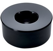 Cendrier KULAN, rond avec couvercle, noir