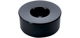 Cendrier KULAN, rond avec couvercle, noir