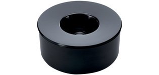 Cendrier KULAN, rond avec couvercle, noir