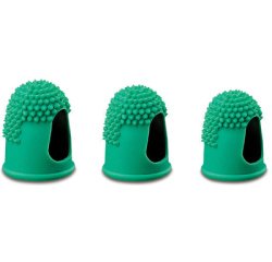 Vingerhoedje, diameter 12 mm, rubber, groen