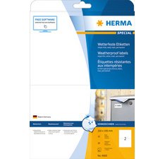 Etiquette en film jet d'encre, 63,5 x 29,6 mm, blanc