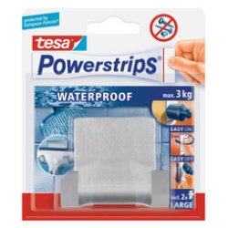 DE_Powerstrips CROCHET DOUBLE ´WAVE´ WATERPROOF, en inox