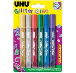 Colle scintillante Glitter Glue Original, 6 x 10 ml