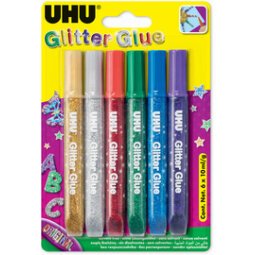 Colle scintillante Glitter Glue Original, contenu:6x10ml