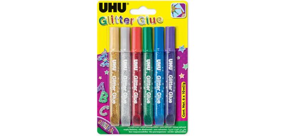 Colle scintillante Glitter Glue Original, 6 x 10 ml