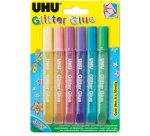 Colle scintillante Glitter Glue Shiny, 6 x 10 ml