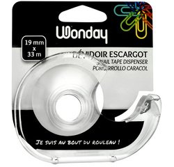 Dévidoir manuel, transparent, en plastique, vide