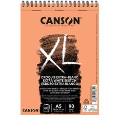 Sketch book and studies block 'XL EXTRA WHITE', A5