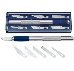 Scalpel de bricolage, longueur: 150 mm, incl. 6 lames
