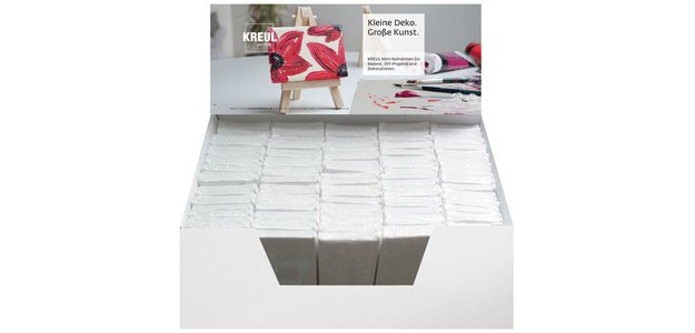Mini châssis à toile, dans présentoir
