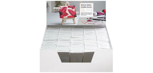 Mini châssis à toile, dans présentoir