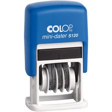 Tampon dateur Mini Dater S120 SD, mois en chiffres