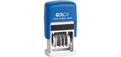 Tampon dateur Mini Dater S120 SD, mois en chiffres