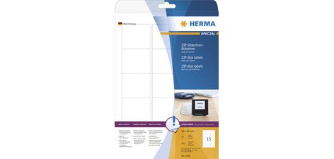 Etiquette pour disquettes-ZIP SPECIAL, 59 x 50 mm