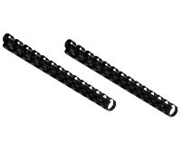 Peigne à relier en plastique, A5, 14 boucles, 8mm, noir