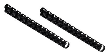 Peigne à relier en plastique, A5, 14 boucles, 12 mm