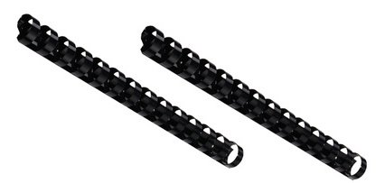 Peigne à relier en plastique, A5, 14 boucles, 12 mm
