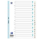 ELBA Intercalaires en plastique, A-Z, A4, 20 touches, blanc