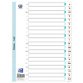 ELBA Intercalaires en plastique, A-Z, A4, 20 touches, blanc
