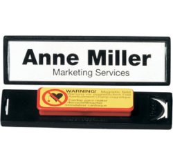 Badge Clip-Card, avec aimant, 67 x 17 mm