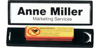 Badge Clip-Card, avec aimant, 67 x 17 mm