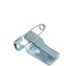 Porte-badge avec clip & épingle, 90 x 54 mm