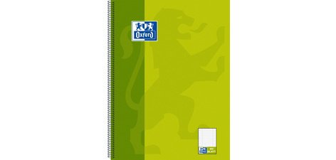 cahier à spirale 'KarLi', format A4+, vert, 160 pages