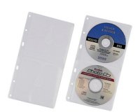 Pochette CD-/DVD COVER S, pour 2 CD, PP, 156x288 mm
