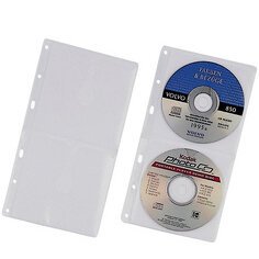 Pochette CD-/DVD COVER S, pour 2 CD, PP, 156x288 mm