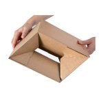 Carton à fond automatique, pour formats A4, marron