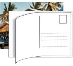 étiquettes carte postale, 95 x 145 mm, blanc