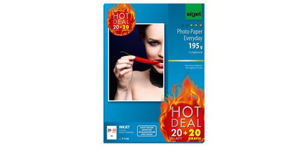 Papier photo Jet d'encre Everyday 'HOT DEAL', A4