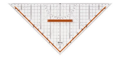 équerre géométrique Centro, poignée amovible