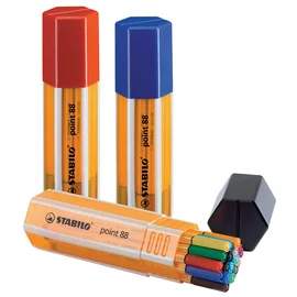 Set de 6 stylos feutres Stabilo Point 88 Fineliner Fluo - Feutre - Achat &  prix