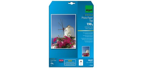 papier photo jet d'encre, satiné mat, A4, 190 g/m2