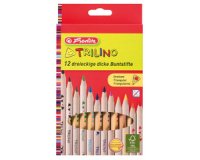 Kleurpotlood driehoekig Trilino - etui van 12 stuks