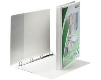 Classeur de présentation à anneaux, format A4, blanc,