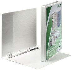 Classeur de présentation à anneaux, format A4, blanc,