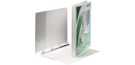 Presentatiemap met 4 D-ringen, A4-formaat, rug: 30 mm, wit